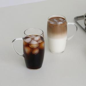 캐스크 내열 글라스 머그 350ml 유리컵 맥주잔