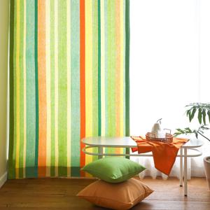 오가닉 수제면 커튼 그린탠저린