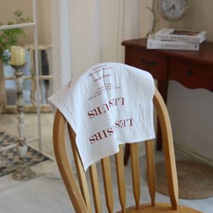 레드 레터링 키친크로스 테이블 매트 촬영 소품 패브릭 벽 장식소품