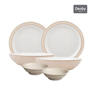 엘레멘츠 2인 양식 그릇 6P 세트 (2colors) 내추럴,그린