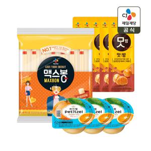 우리아이 간식세트(맥스봉 525g*1개+맛밤*5개+쁘띠첼 밀감*3개)