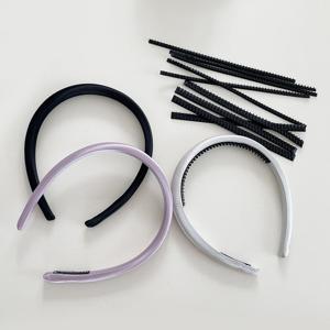 머리띠 고정 흘러내림 방지 헤어밴드 고무 Hair 머리 헤어 띠 이빨 발 빗살 양면 테이프