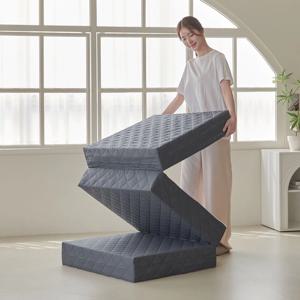 고밀도3단 접이식 단단한 침대 토퍼 매트리스8cm/15cm MS/SS/Q