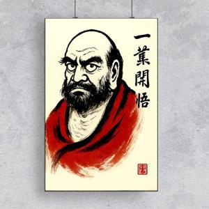 인테리어 소품 풍수 액자 달마도 좌 (적) kisn111