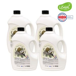 대용량 세탁세제 2.5L x 4개입 드럼 일반 겸용  무향료 무색소
