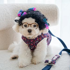 강아지 고양이 할머니 양면 양털 조끼 따뜻한 촌캉스룩 레트로 감성 애견 패딩 조끼