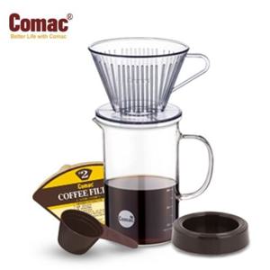 에코젠 자기 유리비이커 드립세트 600ml (D10/G9) 핸드드립,핸드드립세트,스텐필터