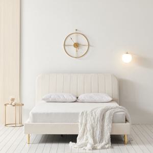 클리어런스 다나 모던 매립형 벨벳 패브릭 침대 (SS/Q/K) 2colors