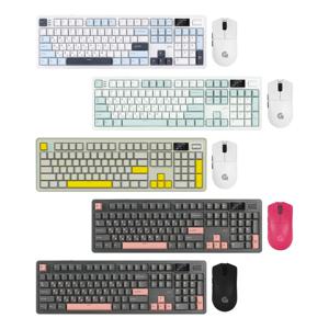 파도프로젝트 WMK800B 8K 매크로 풀윤활 무선 블루투스 기계식 키보드 마우스 세트