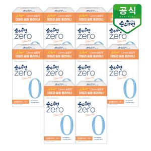순수한면 생리대 제로 슬림롱 팬티라이너 40P x 10팩