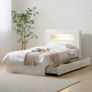 비움 LED 수납침대 침대프레임 슈퍼싱글 SS