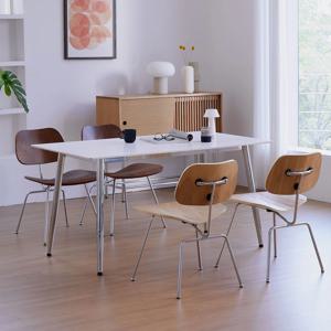 스칸디 벤디 크롬 1200/1400 4인 포세린 통 세라믹 식탁세트 2colors