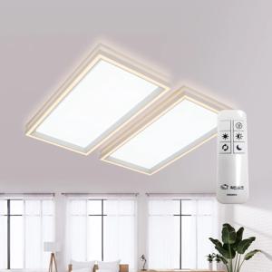 파인홈즈 LED P타입 340X340 세트 60W 거실등 방등 무드등 리모컨 AS3년
