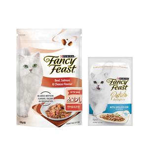 팬시피스트 쇠고기연어&치즈 450g +쁘띠 50g 파우치