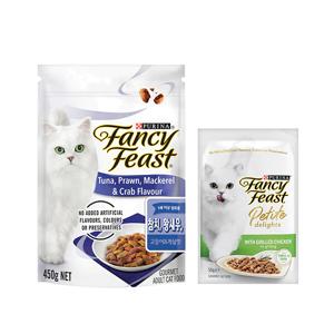 팬시피스트 왕새우 고등어게살 450g +쁘띠 50g 파우치