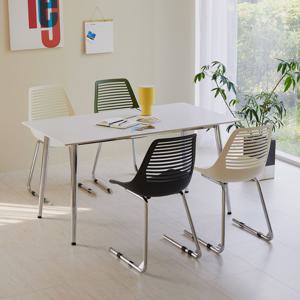 스칸디 제트라 크롬 1200/1400 4인 포세린 통 세라믹 식탁세트 3colors