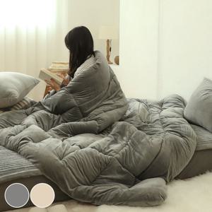 인형촉감 모찌모찌 스판 겨울극세사 이불세트/패드세트 (S/Q) 2colors