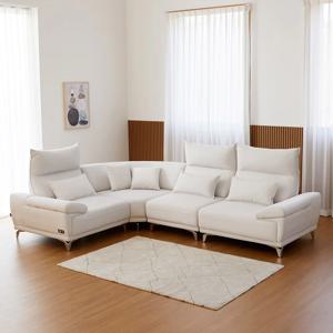 릴리 코모도 패브릭 모듈 6인용 팔걸이수납 코너형 소파