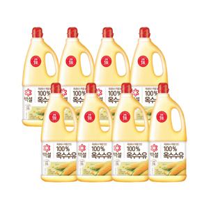 백설 옥수수유 1.8L x8개