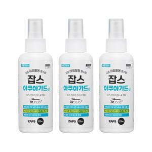 휴대용 모기 진드기 기피제 아쿠아가드액 120ml 3개