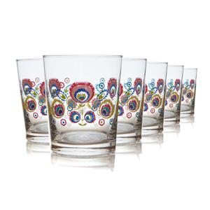 물컵세트 포크 250ML 6개 폴란드 전통디자인 유리잔 크리스탈