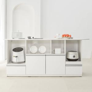 하데스 UV 18T 라운드 아일랜드 홈바 식탁 2000 수납