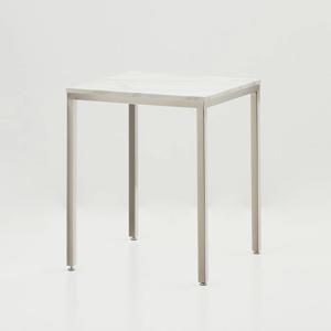 유니 대리석 스텐 2인 카페 다이닝 사각테이블600