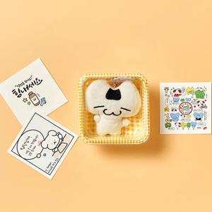 탱글탱글 초밥냥 인형키링+메세지카드+체크박스