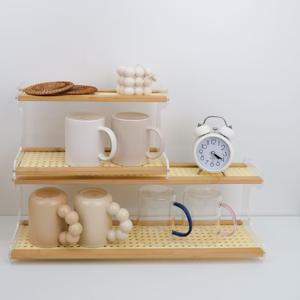 2단 머그컵 정리대 진열대 주방 2단 미니선반