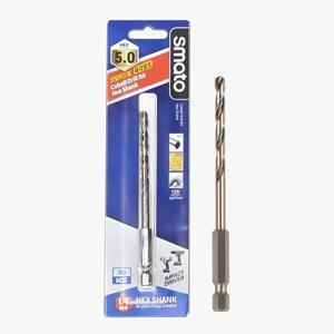 코발트 드릴(육각생크) 절삭 피삭 타공 임팩 드라이버 기리 1/4 낱개 5.0mm