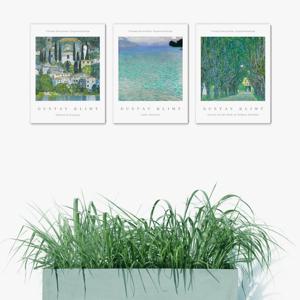 2209구스타프 클림트-카소네 아테제 카머팍 -3개세트 /캔버스천 폼보드액자 우드노프레임
