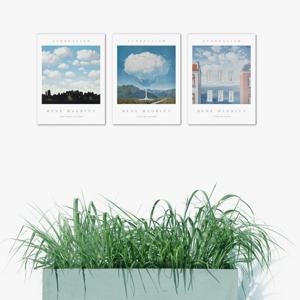 2226르네 마그리트-3개세트 /캔버스천 폼보드액자 우드노프레임 컨템포라리아트