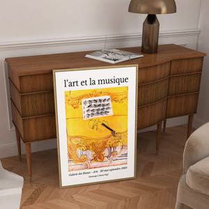 라울 뒤피 캔버스 명화 포스터 60종/03. 노란색 콘솔과 바이올린