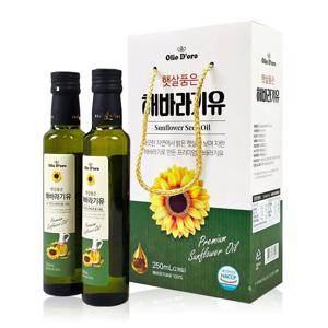 올리오도로 햇살품은 해바라기유 선물세트 250ml*2병