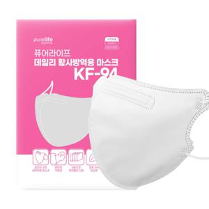 퓨어라이프 새부리형 KF94 마스크 100매 (대형/화이트)