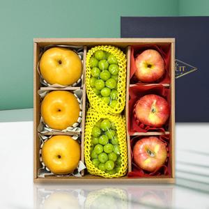 [청루원] 알찬 사과/배/샤인머스켓 세트(샤인2+사과3+배3)