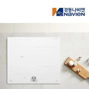 3구 인덕션 쿡탑 전기 레인지 세라믹 글라스 화이트 3400w 마그네틱 다이얼