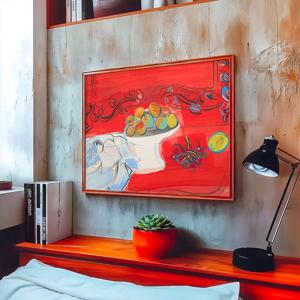 라울 뒤피 캔버스 명화 포스터 60종/37. 붉은 콘솔과 과일 정물