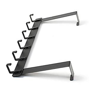 6구 도어 후크 39x18cm 블랙 도어훅 문에거는옷걸이