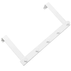 5구 도어 후크 36x18cm 화이트 문에거는옷걸이