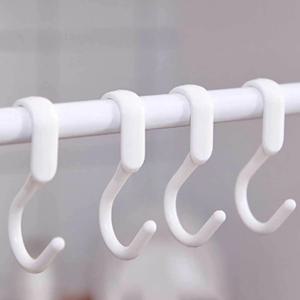 후크 걸이 압축 행거용고리 10P 커텐고리 봉 행거