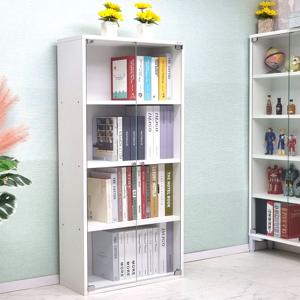 모던1200 장식장 유리문 4단 진열장 수납장 틈새장 책장 공간박스 60cm