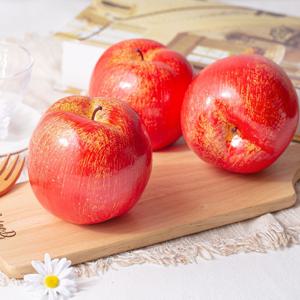 빨간 사과 모형 1P (중-10cm)
