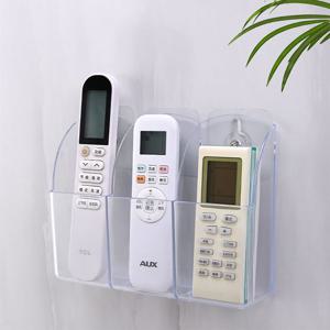 아크릴 리모컨 정리함 부착식 보관함 거치대 걸이 정리대 수납함 꽂이 무타공 소품 투명