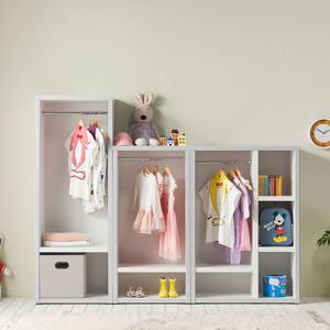 긴 장롱 옷장 오픈형 풀세트 3색상