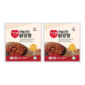 CJ이츠웰 마늘간장닭강정500g x 2개
