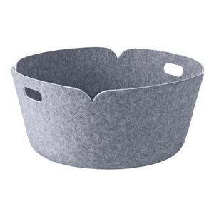[해외] 리스토어 수납 바스켓 라운드 grey
