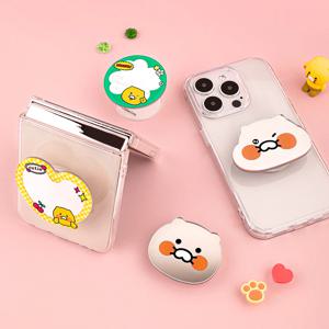 카카오프렌즈 춘식이 아크릴 미러 스탠드톡 스마트톡 핸드폰 거치대 톡홀더 아이폰 갤럭시