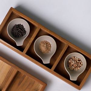 다한 우드 3칸 트레이 소스볼 찬기 세트 16종 택1