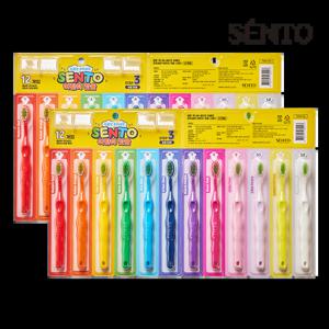 [1+1] 주니어 세이프 딥클린 초미세모 어린이 칫솔 스텝3 12개+12개